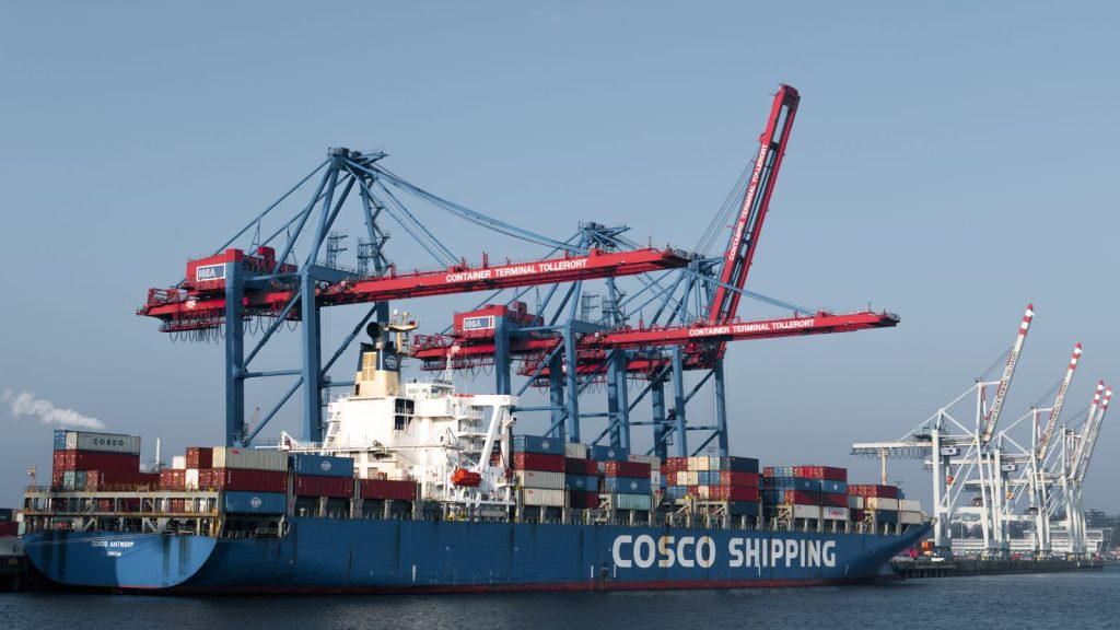 Container vessel used for shipping vehicles from China worldwide