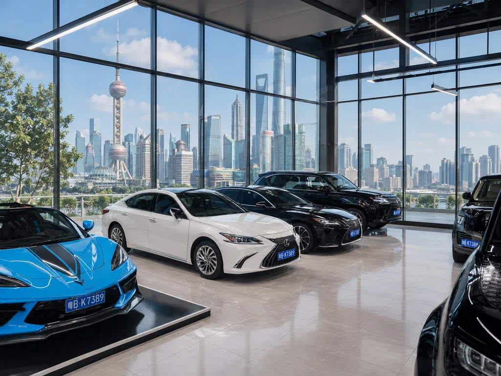 Chinese car showroom used for new vehicle sourcing